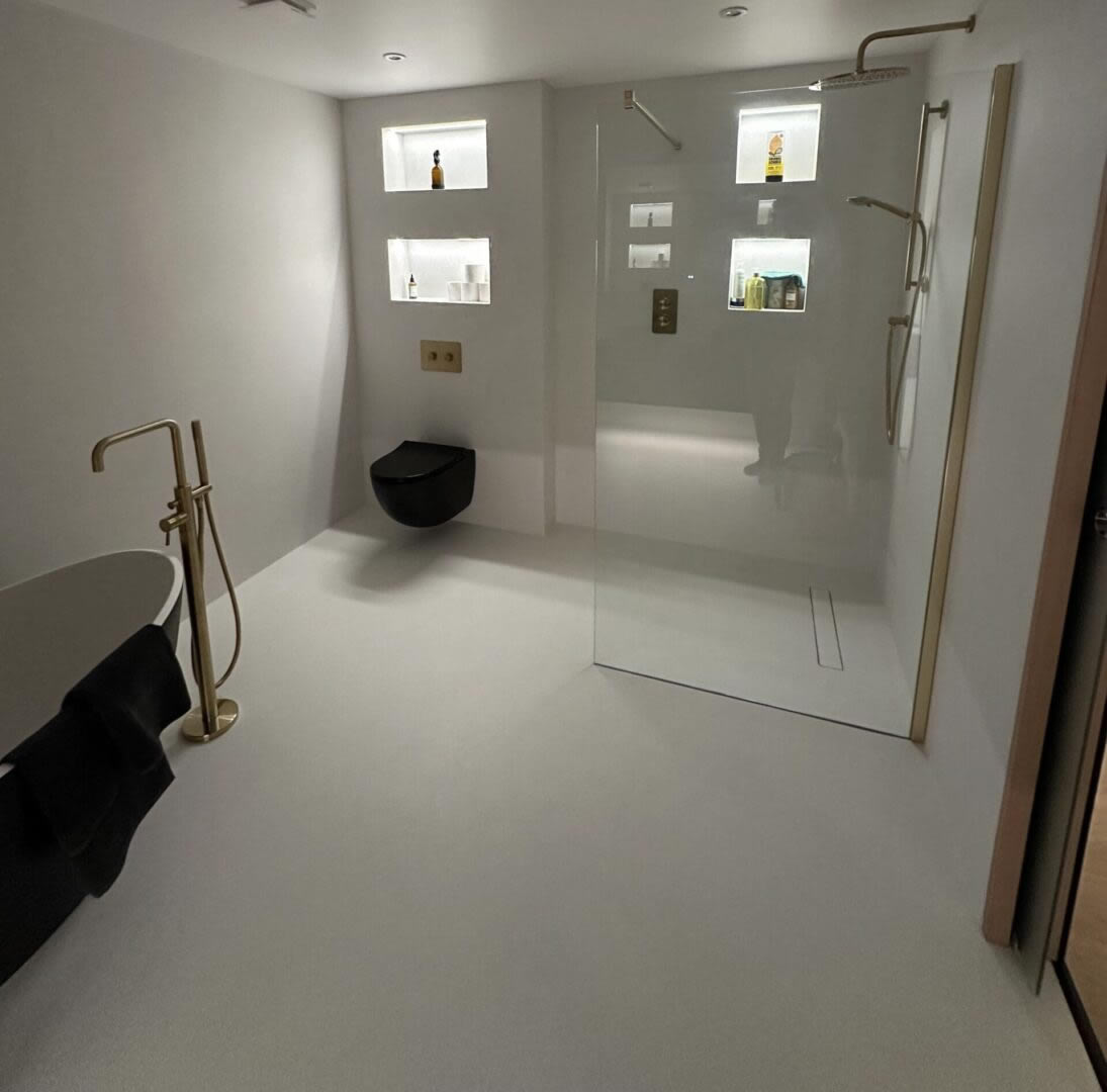 Epoxyvloer badkamer